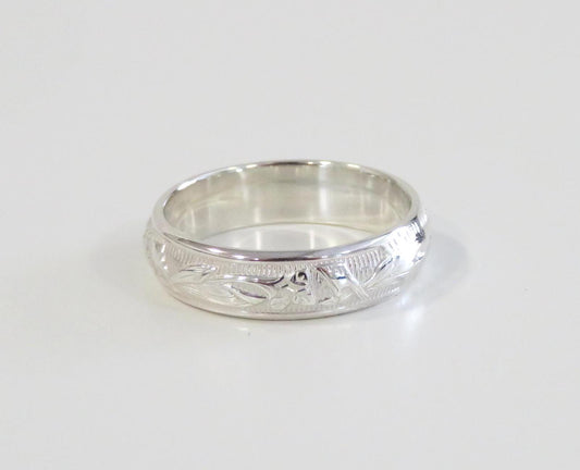 Silver Floral Ring