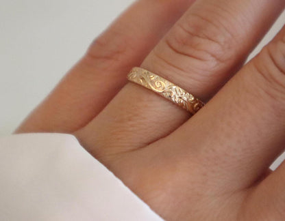 14k Gold Filled Floral Ring FFA5