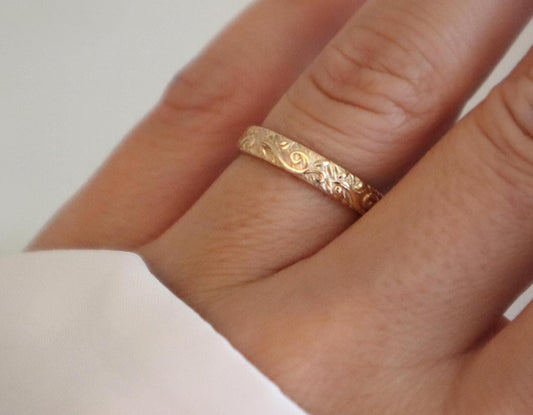 14k Gold Filled Floral Ring FFA5