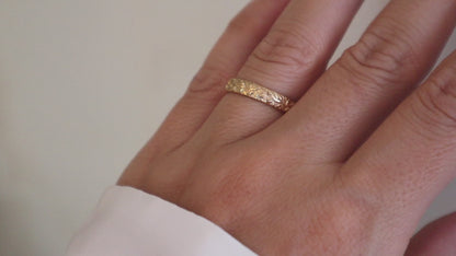 14k Gold Filled Floral Ring FFA5