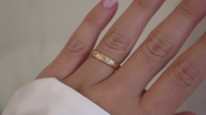 14k Gold Filled Floral Ring FFA8