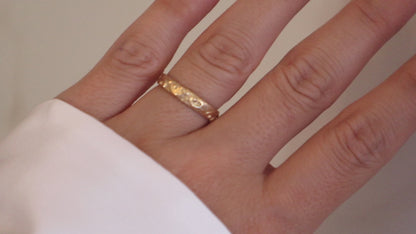 14k Gold Filled Floral Ring FFA7