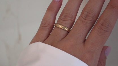 14k Gold Filled Floral Ring FFA3