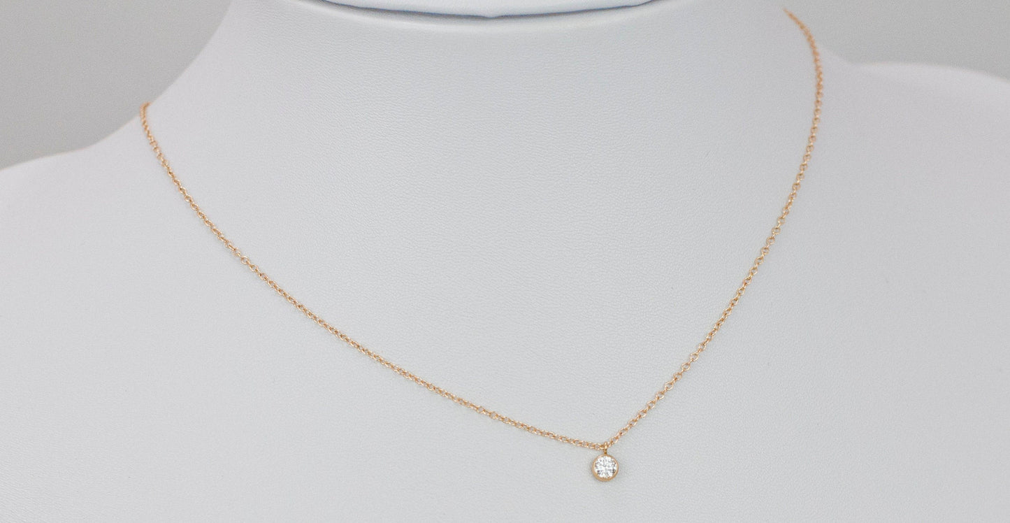 14k Gold Filled Delicate Layering CZ Necklace