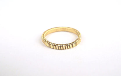 14k Gold Filled 2.6 mm Hammered Wrap Ring