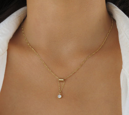 14k Gold Filled CZ Necklace