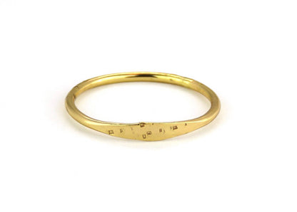 14k Gold Filled 1.2 mm Hammered Stamped Ring