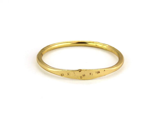 14k Gold Filled 1.2 mm Hammered Stamped Ring