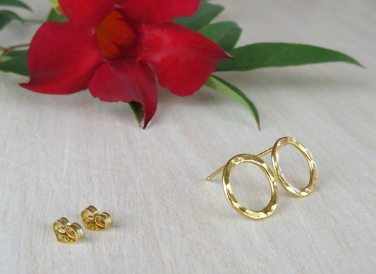 14k Gold Filled 11mm Open Circle Earrings