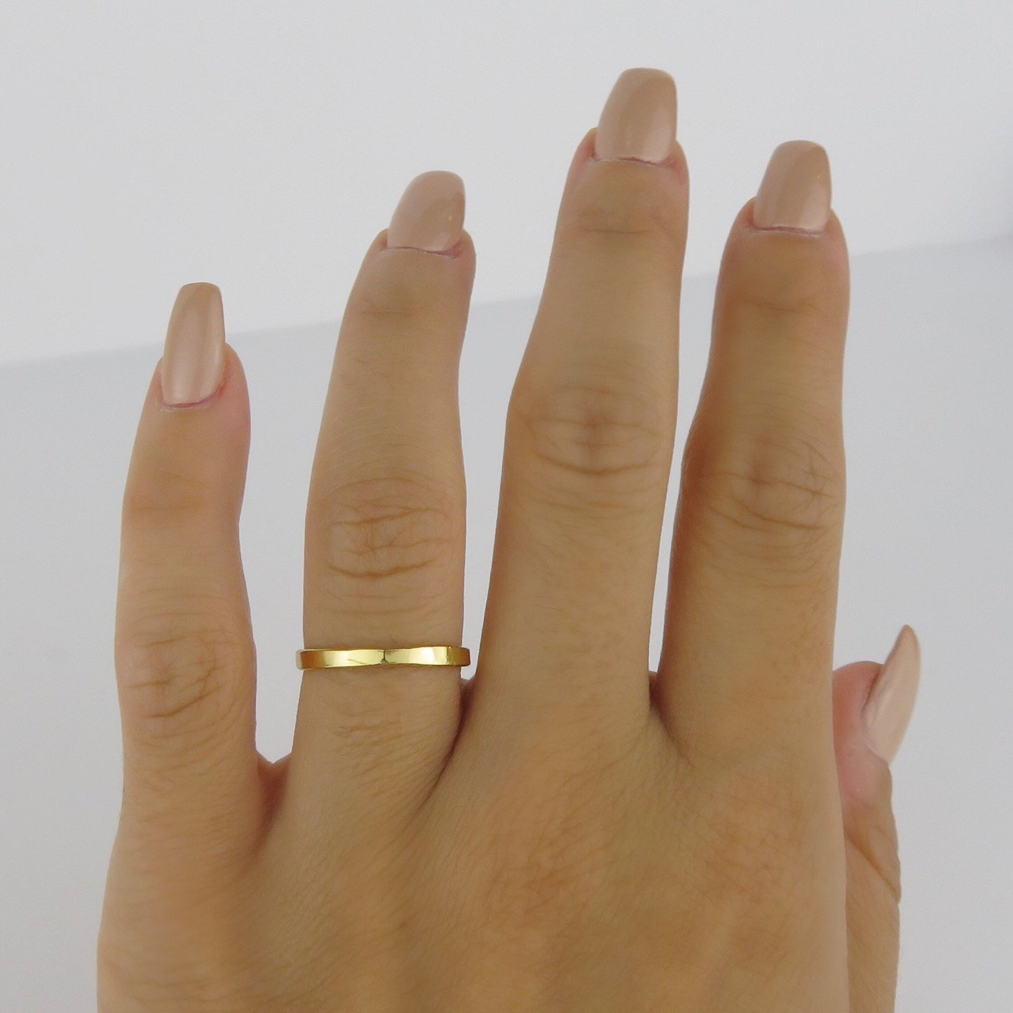 14k Gold Filled 2mm Hammered Ring