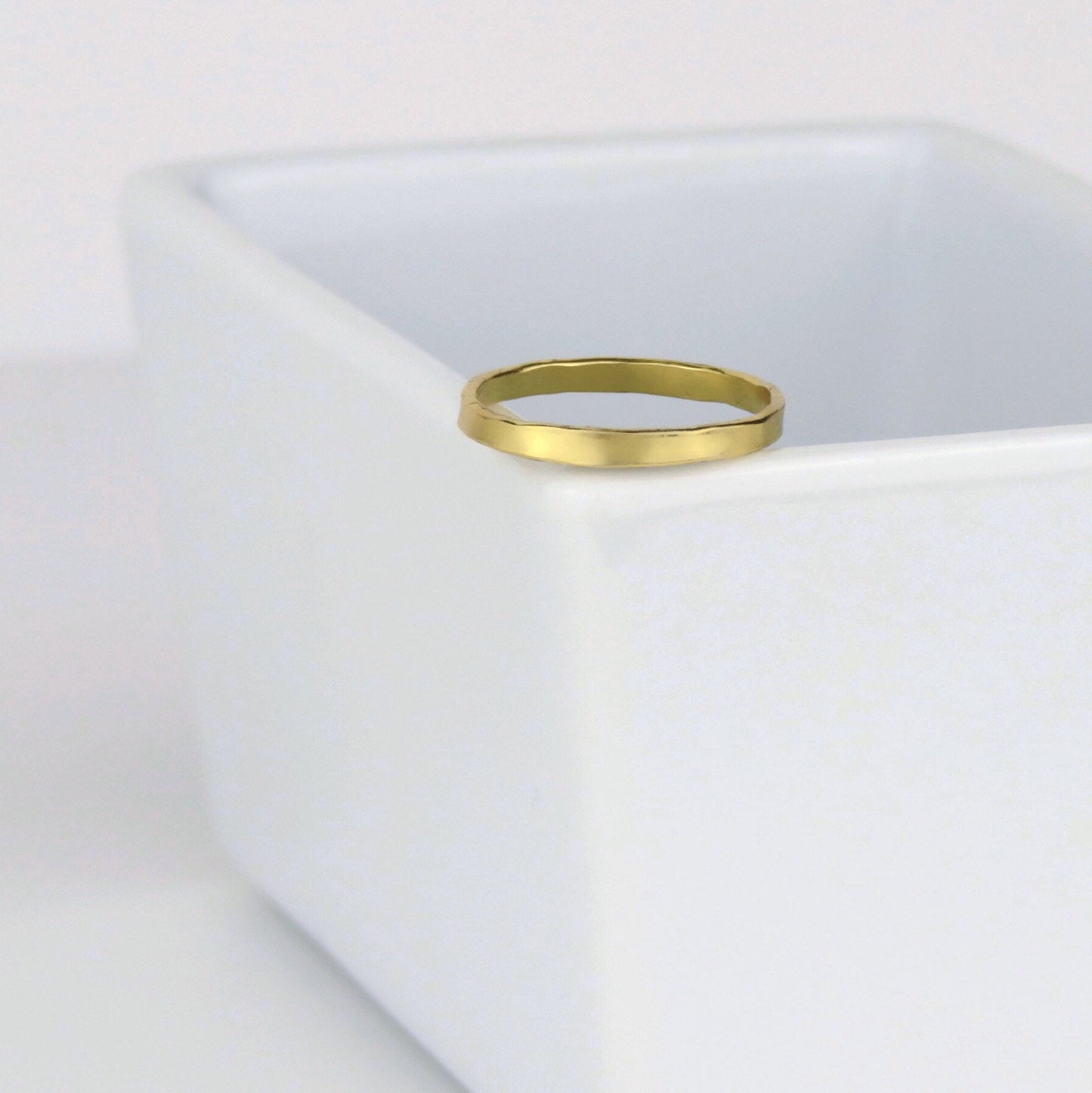 14k Gold Filled 2mm Hammered Ring
