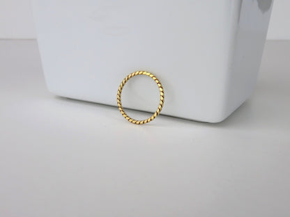 14k Gold Filled 1.2mm Twisted Ring