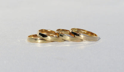 14k Gold Filled Thick Hammered Ring
