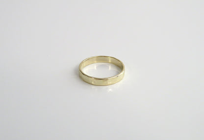 14k Yellow Gold 3.2mm Hammered Ring