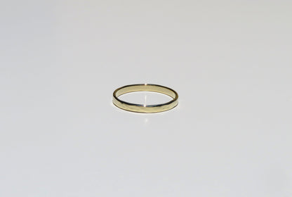 14k Yellow Gold 2.2mm Hammered Ring