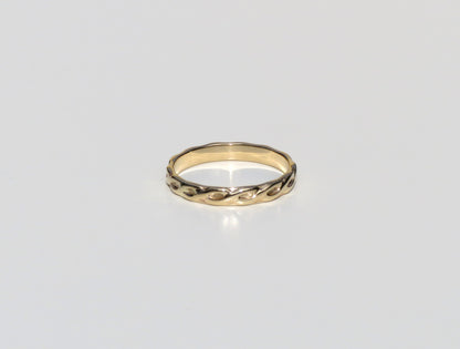 14k Gold 3mm Braid Ring