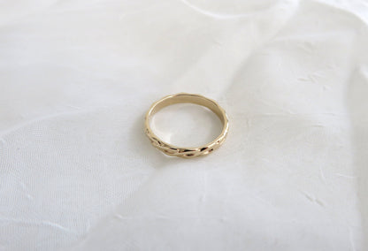 14k Gold 3mm Braid Ring