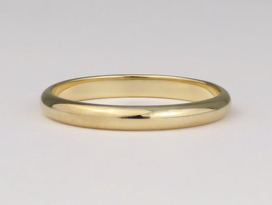 14k Gold 2.5mm Half Round Band