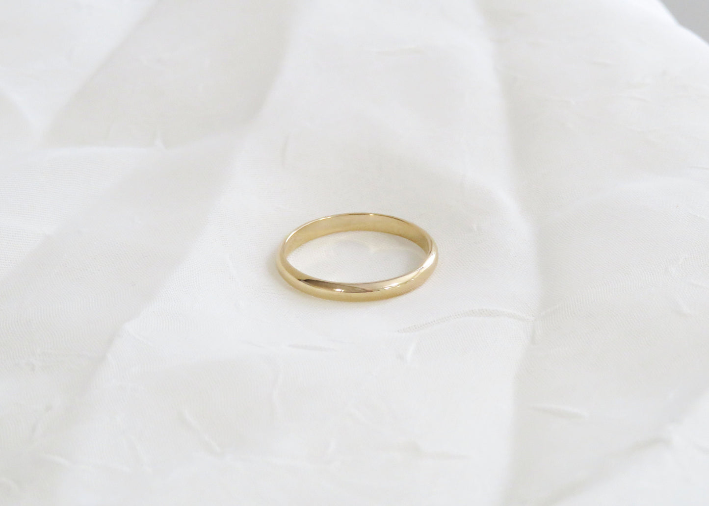 14k Gold 2.5mm Half Round Band