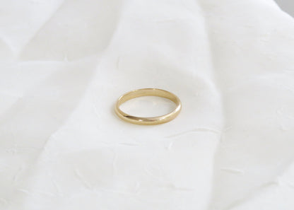 14k Gold 2.5mm Half Round Band