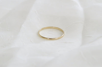 14k Gold 1.6mm Half Round Band