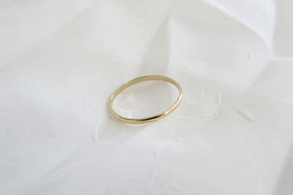 14k Gold 1.6mm Half Round Band