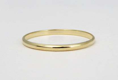 14k Gold 1.6mm Half Round Band