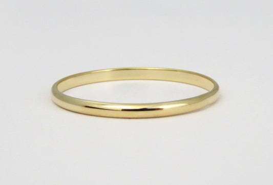14k Gold 1.6mm Half Round Band