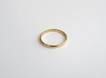 14k Gold Filled 2mm Sparkle Half Round Ring