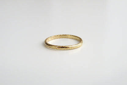 14k Gold Filled 2mm Sparkle Half Round Ring