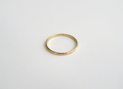 14k Gold Filled 1.5mm Half Round Sparkle Ring