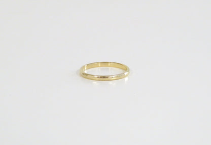 14k Gold Filled 2mm Half Hammered Ring