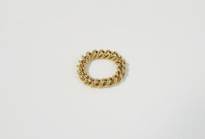 14k Gold Filled 5mm Curb Chain Ring