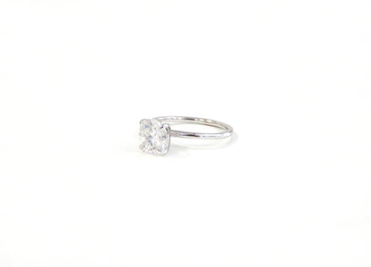 14k Gold 1.5ct Round Moissanite Ring