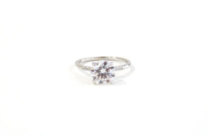 14k Moissanite Ring, 14k Solid Gold Ring, 14k Moissanite Engagement Ring, 14k Gold Ring, Engagement Ring, 14k Wedding Ring, Diamond Ring