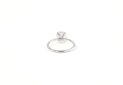 14k Gold 1.5ct Round Moissanite Ring
