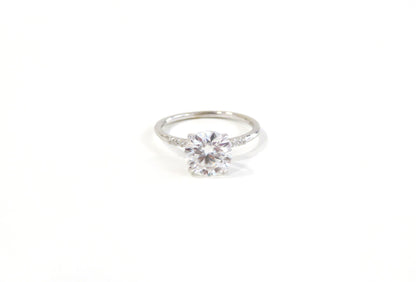 14k Moissanite Ring, 14k Solid Gold Ring, 14k Moissanite Engagement Ring, 14k Gold Ring, Engagement Ring, 14k Wedding Ring, Diamond Ring